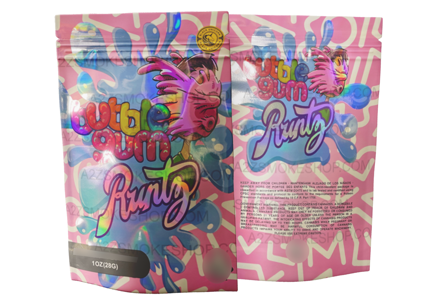 Blackunicorn Bubblegum 1 OZ 28G Mylar Bag