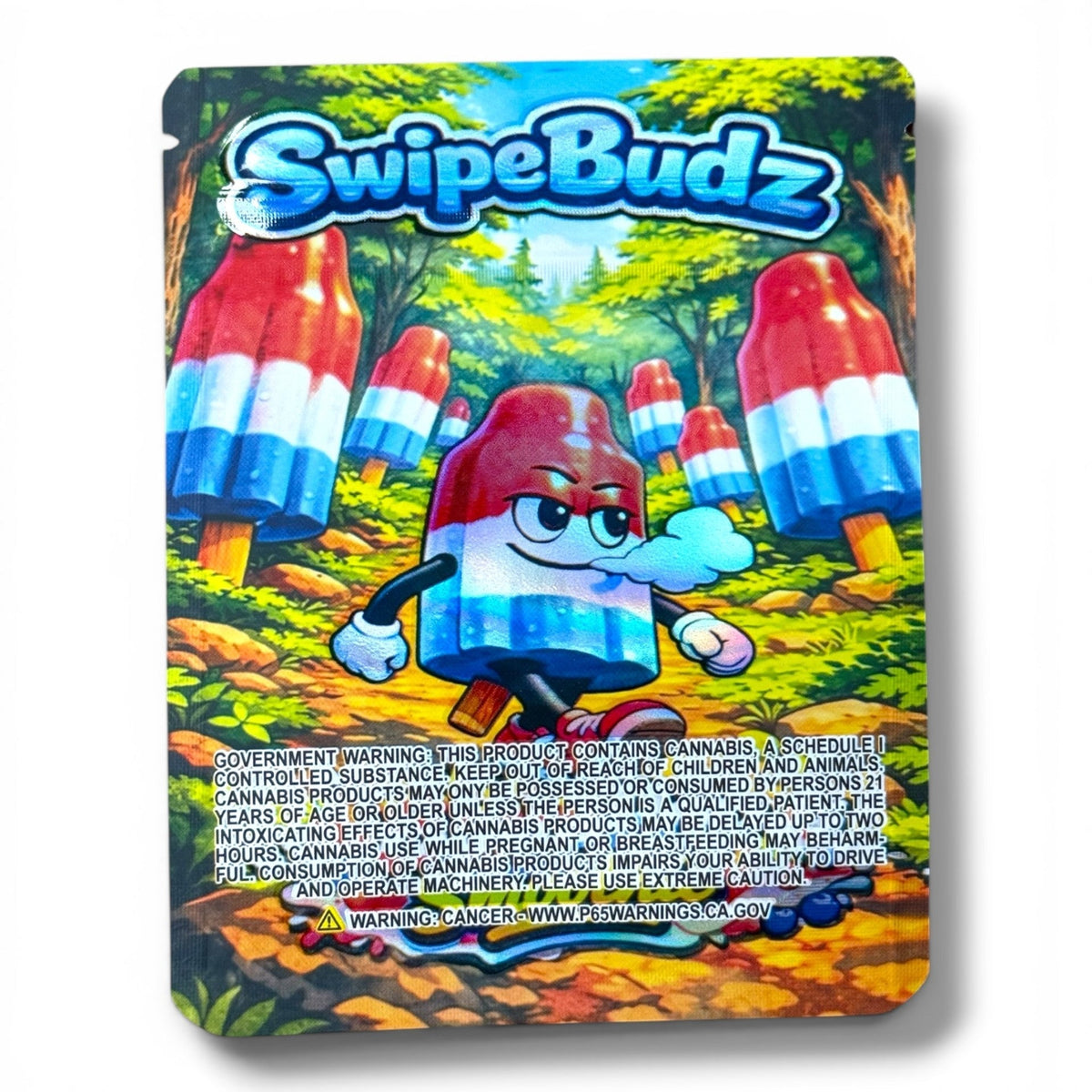 Swipe Budz Bomb Pop Smoothie 3.5g Mylar Bag- Packaging