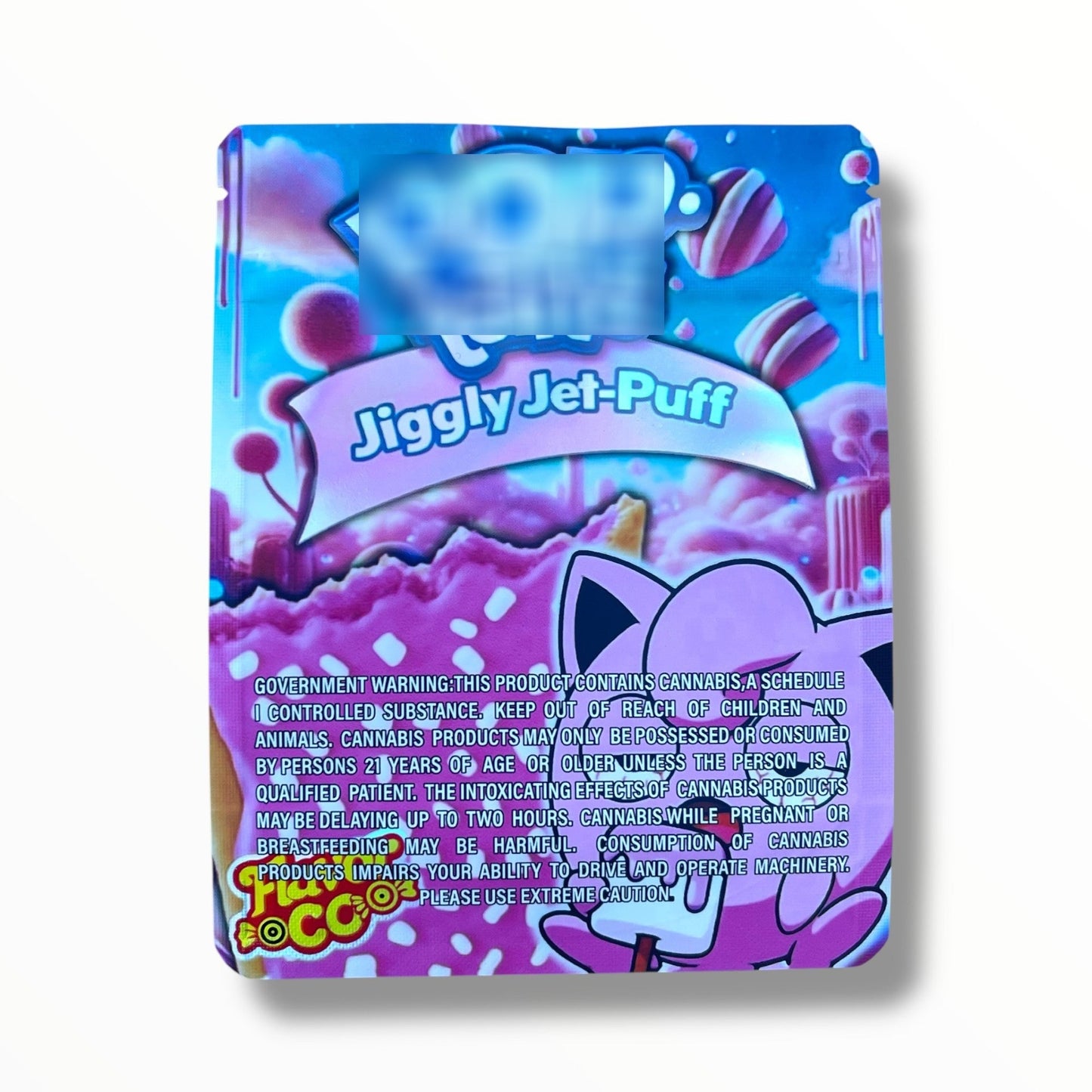 Pop Jiggly Jet Puff 3.5g Mylar Bag- Packaging Only Flavor Co