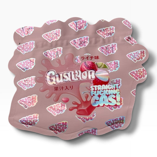 Gush Push Pop Lychee 3.5g shape bags