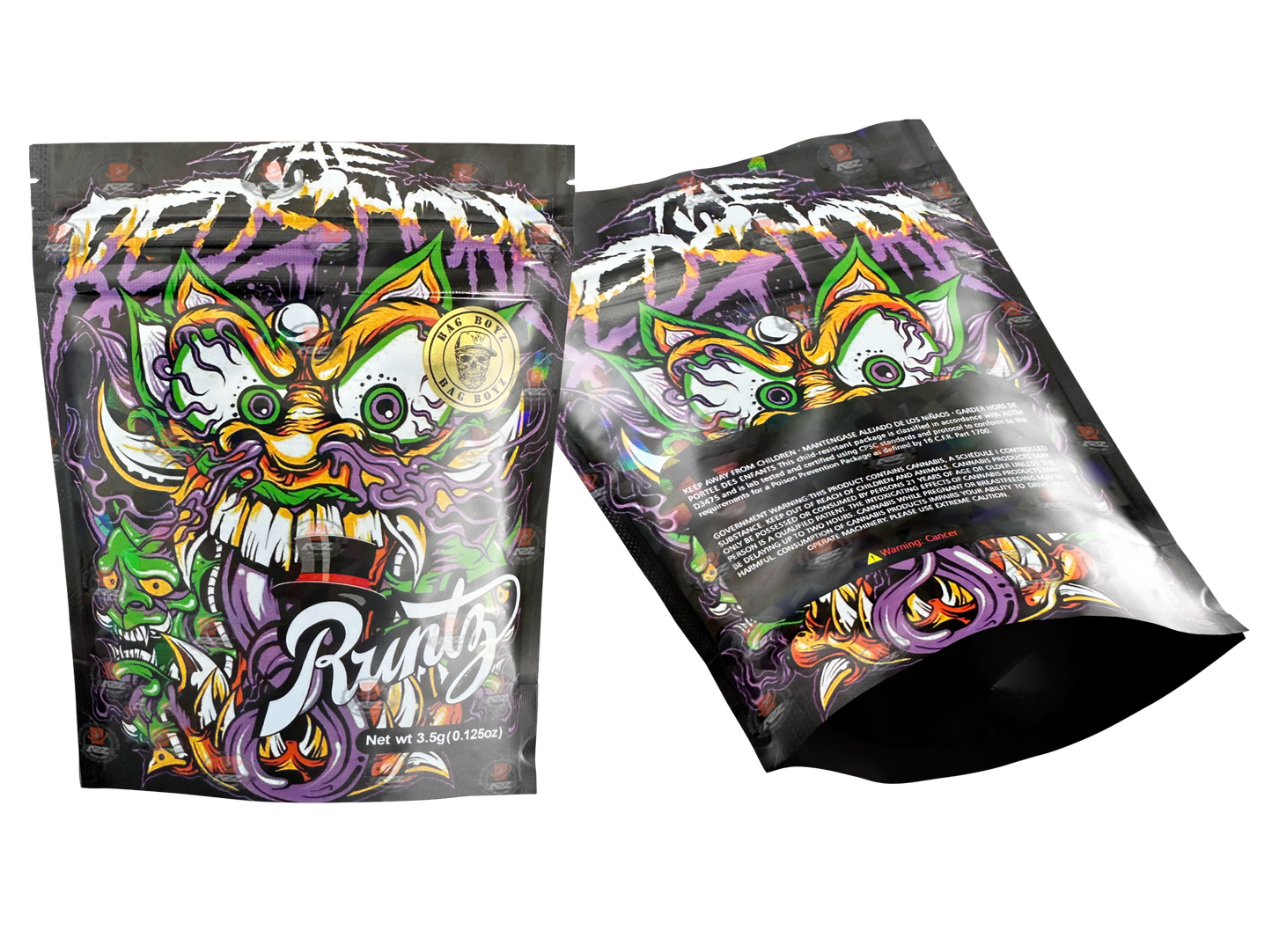 Runtz the red shore Holographic Mylar Bag 3.5G