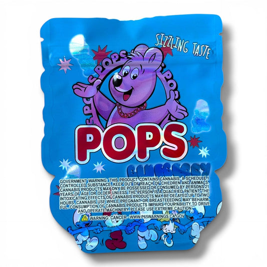Pops Blueberry Smurfs 3.5g shape bags