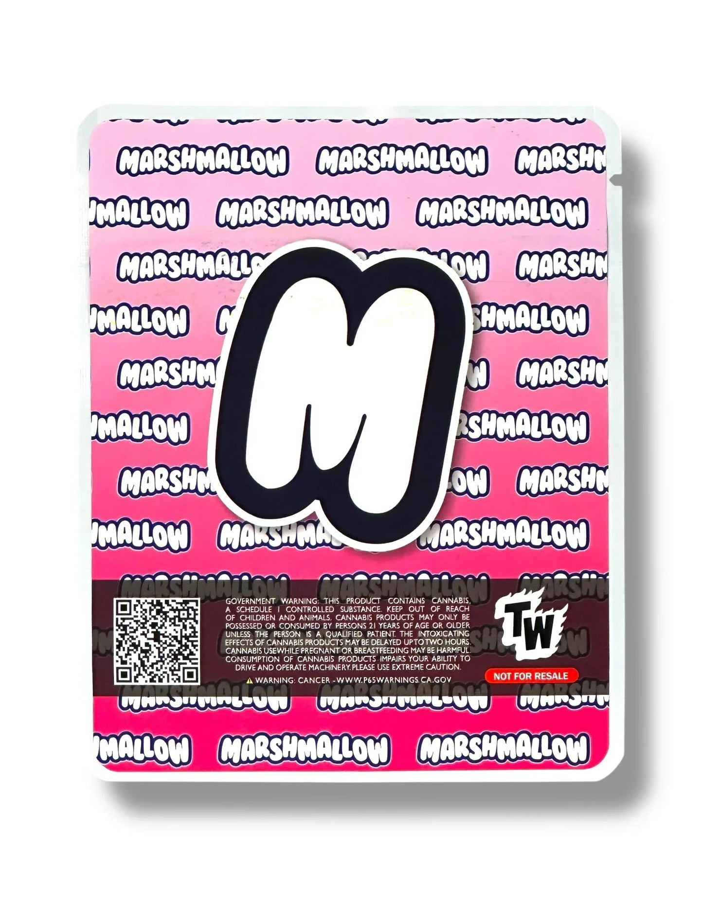 Sprinklez Marshmallow 3.5G Mylar Bags -With stickers and label - Black Unicorn Hub