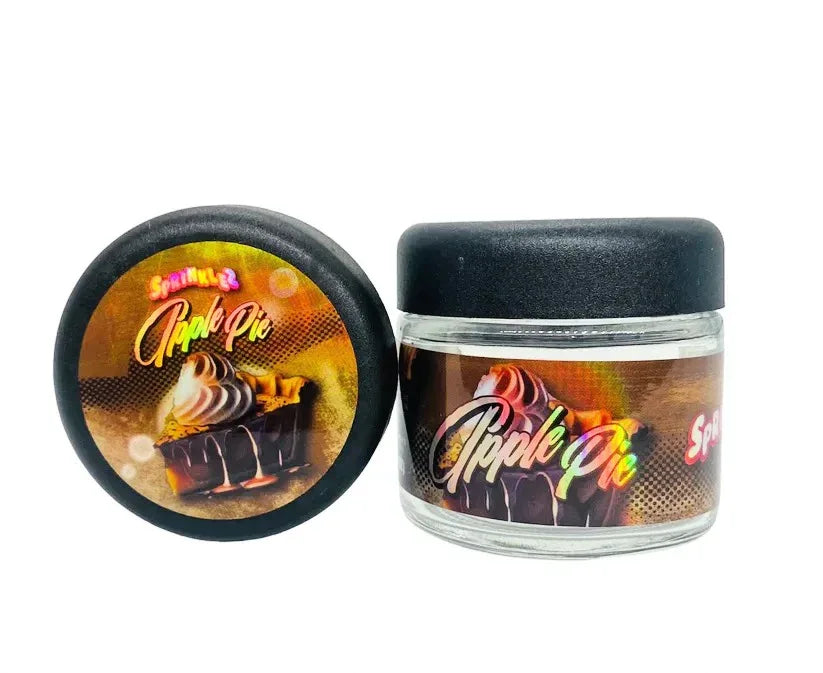 Apple Pie Sprinkelz 3.5g Glass Jars with Holographic Stickers - Black Unicorn Hub