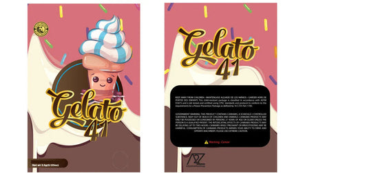 Black Unicorn - Gelato 41 Mylar bag 3.5g - Black Unicorn Hub