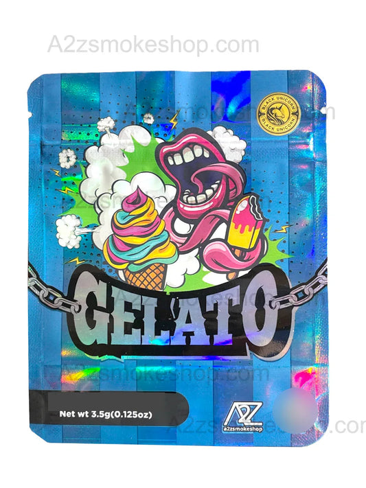 Black Unicorn - Gelato Holographic Mylar bag 3.5g For Flower - Black Unicorn Hub