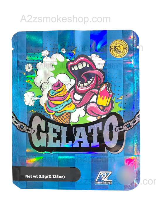 Black Unicorn - Gelato Holographic Mylar bag 3.5g For Flower