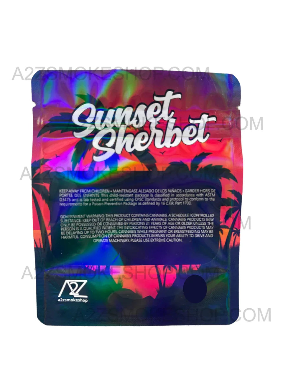 Black Unicorn-Sunset Sherbert Holographic Mylar bag 3.5g - Black Unicorn Hub