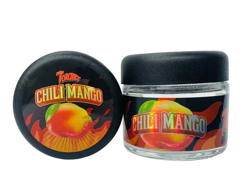 Chili Mango Sprinkelz 3.5g Glass Jars with Holographic Stickers - Black Unicorn Hub