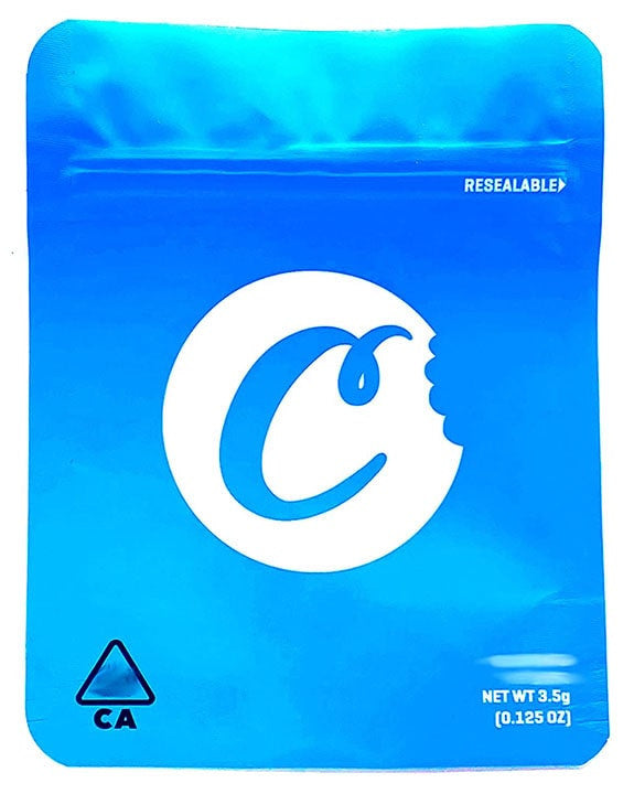 Cookies Mylar Bags 3.5 Grams Smell Proof Resealable Cookies Bags