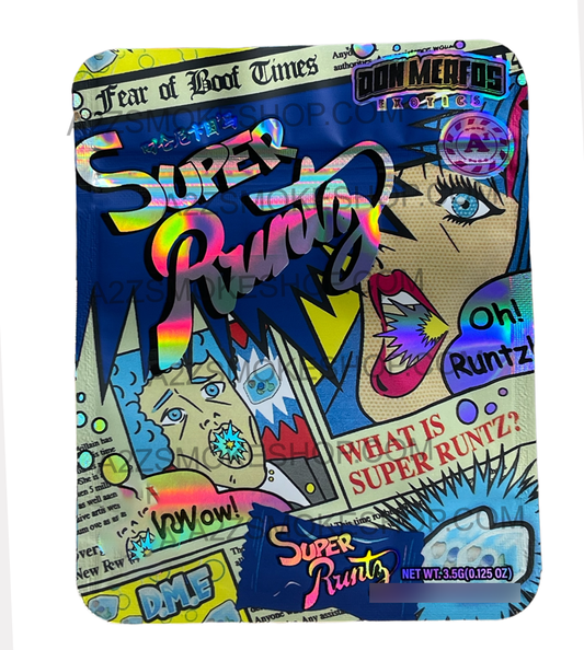 Super bag 3.5g Holographic Mylar bag Packaging Only