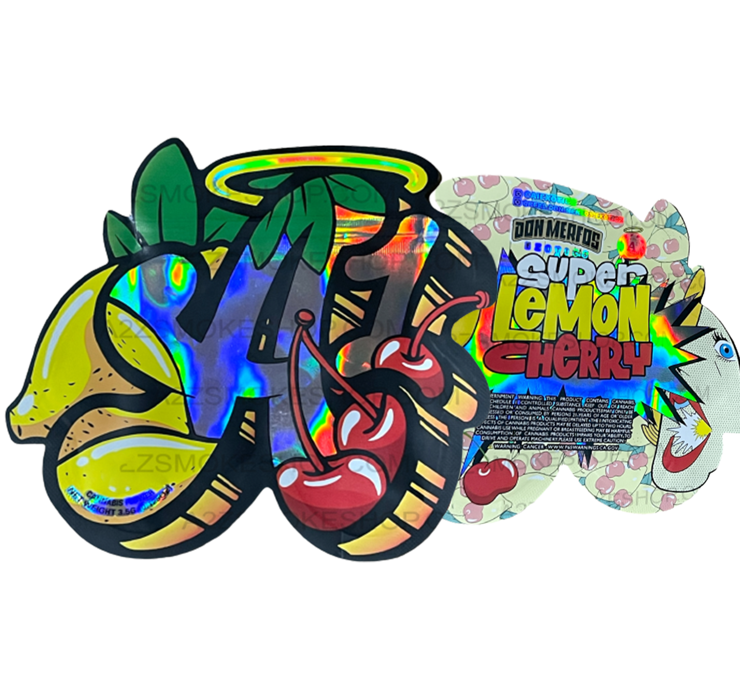 Don Merfos Super Lemon Cherry A1 Cut out bag 3.5g Mylar bag Packaging Only