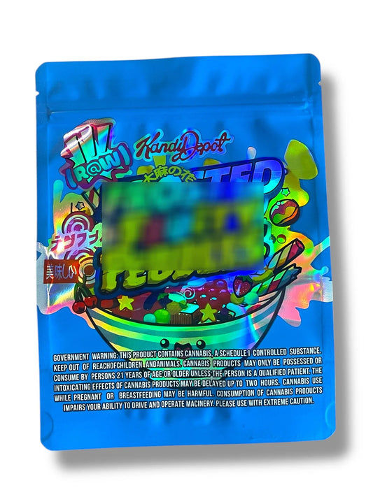 Cereal berries 1 OZ 28G empty Mylar bag 1 ounce (50 Count) - Black Unicorn Hub