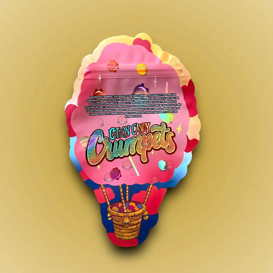 Cotton Candy Crumpets 3.5G Mylar Bag Holographic- Packaging Only - Black Unicorn Hub