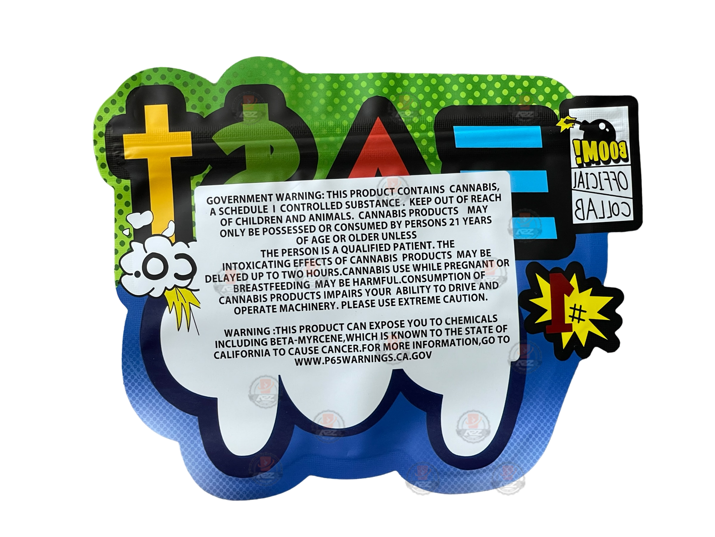 East POP 3.5g Mylar Bag Cut Out