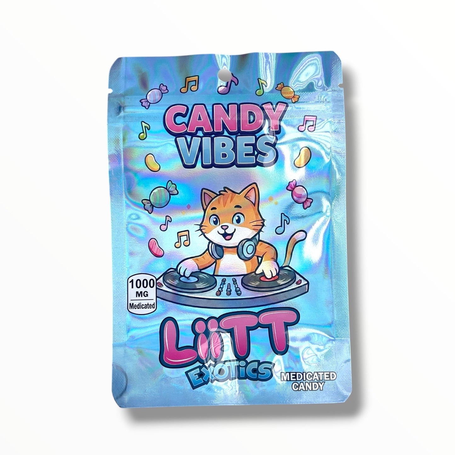 Liitt Exotics Candy Vibes 3.5g Mylar Bag 1000MG (Packaging Only)