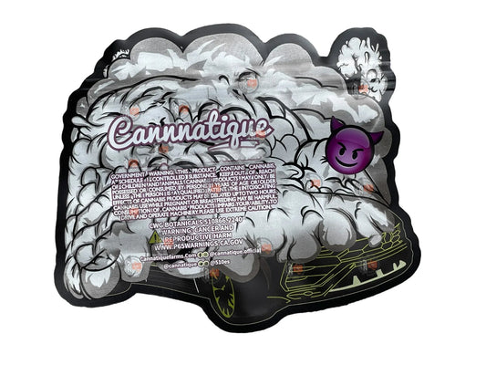 Cannatique Urus Mylar Bag 3.5g Cut Out - Black Unicorn Hub