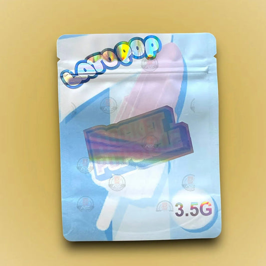Lato Pop Rocket Popsicle 3.5g Mylar Bag Holographic- Packaging Only - Black Unicorn Hub