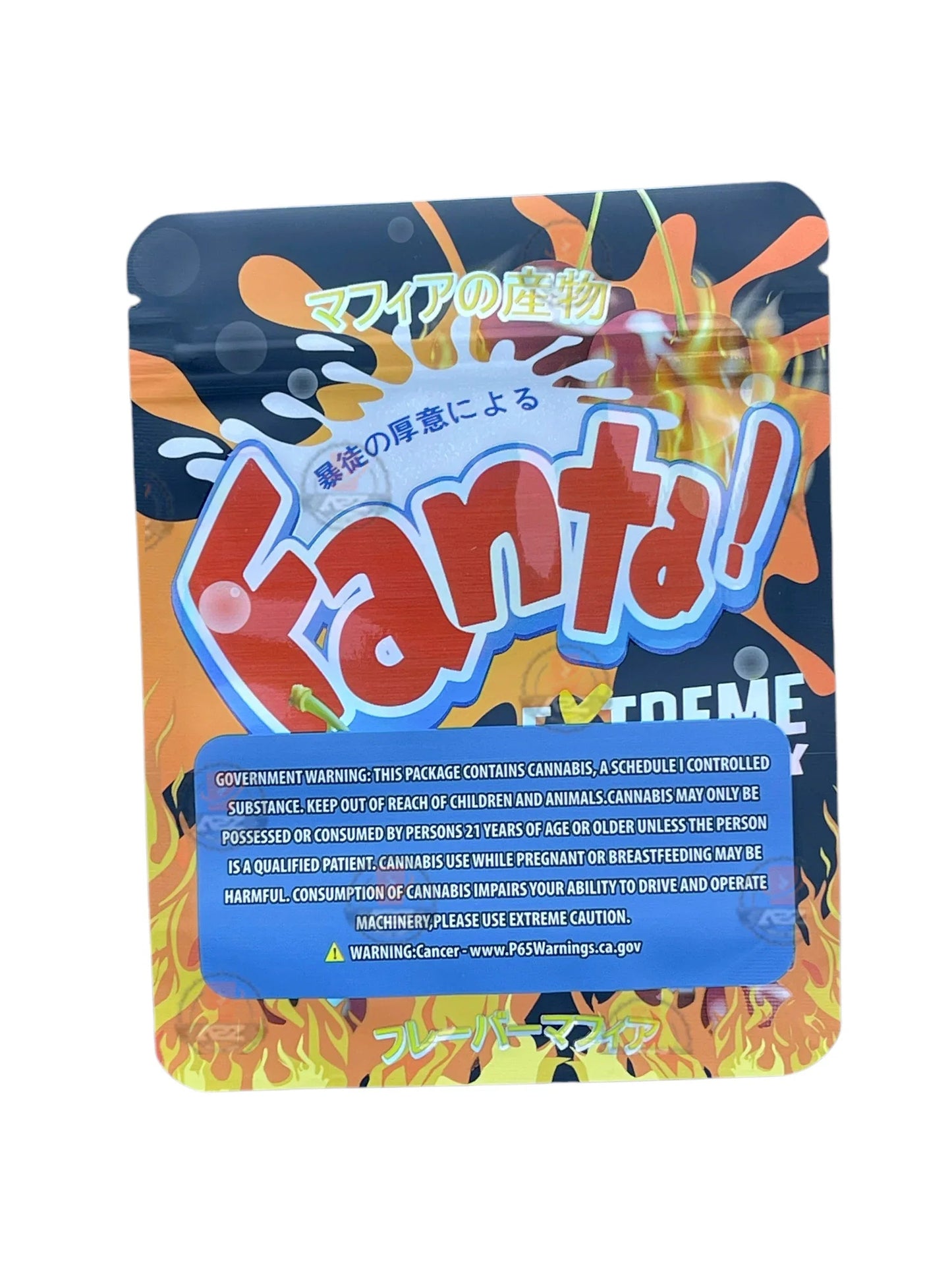 Fanta Extreme Fire Cherry Mylar Bags 3.5g Holographic - Black Unicorn Hub