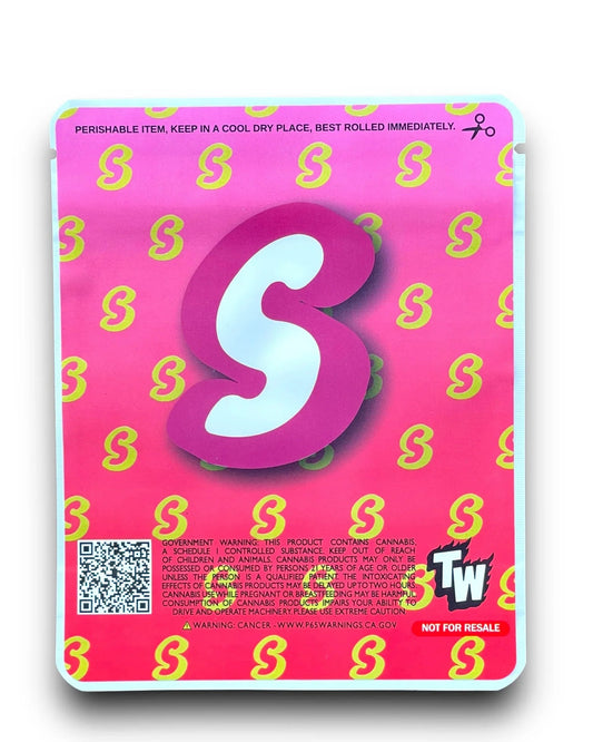 Sprinklez Strawberry Lemonade Icebox Cake 3.5G Mylar Bags -With stickers and label - Black Unicorn Hub