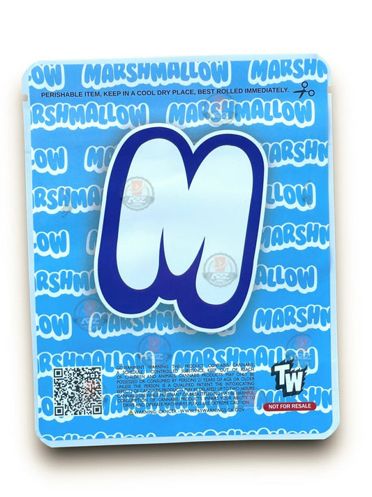 Sprinklez White Mystery Marshmallow 3.5G Mylar Bags -With stickers and label - Black Unicorn Hub
