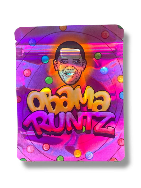 Obama Mylar Bags 3.5g Holographic - Black Unicorn Hub