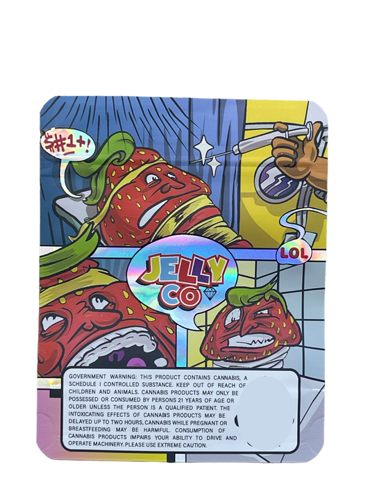 Dum Walker Mylar Bags 3.5g Holographic Jelly Co