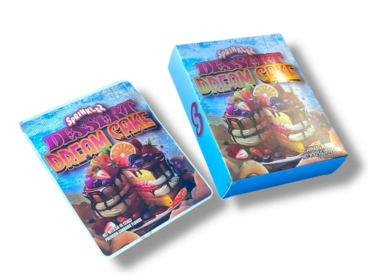 Sprinklez Dessert Dream Cake Mylar Bags with Boxes 3.5g Box Packaging With stickers and label - Black Unicorn Hub