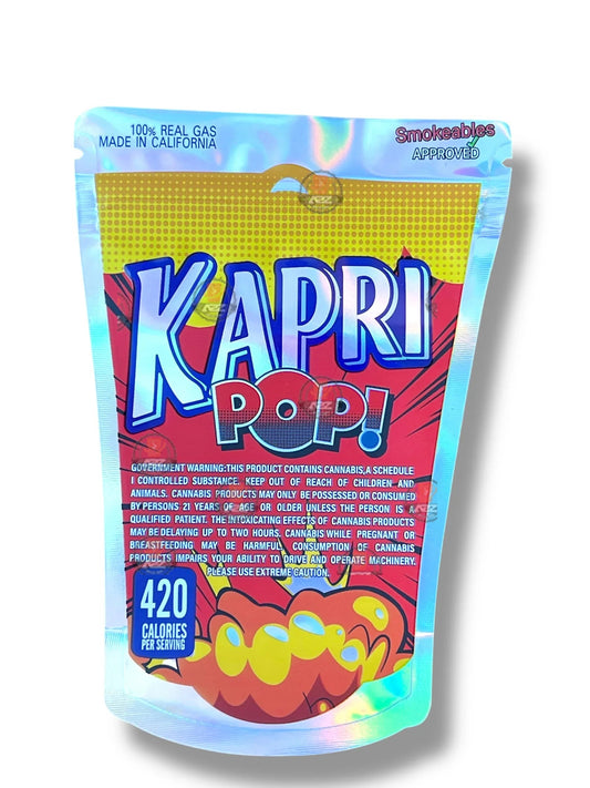 Kapri POP Mylar Bag 3.5g shape bag - Black Unicorn Hub