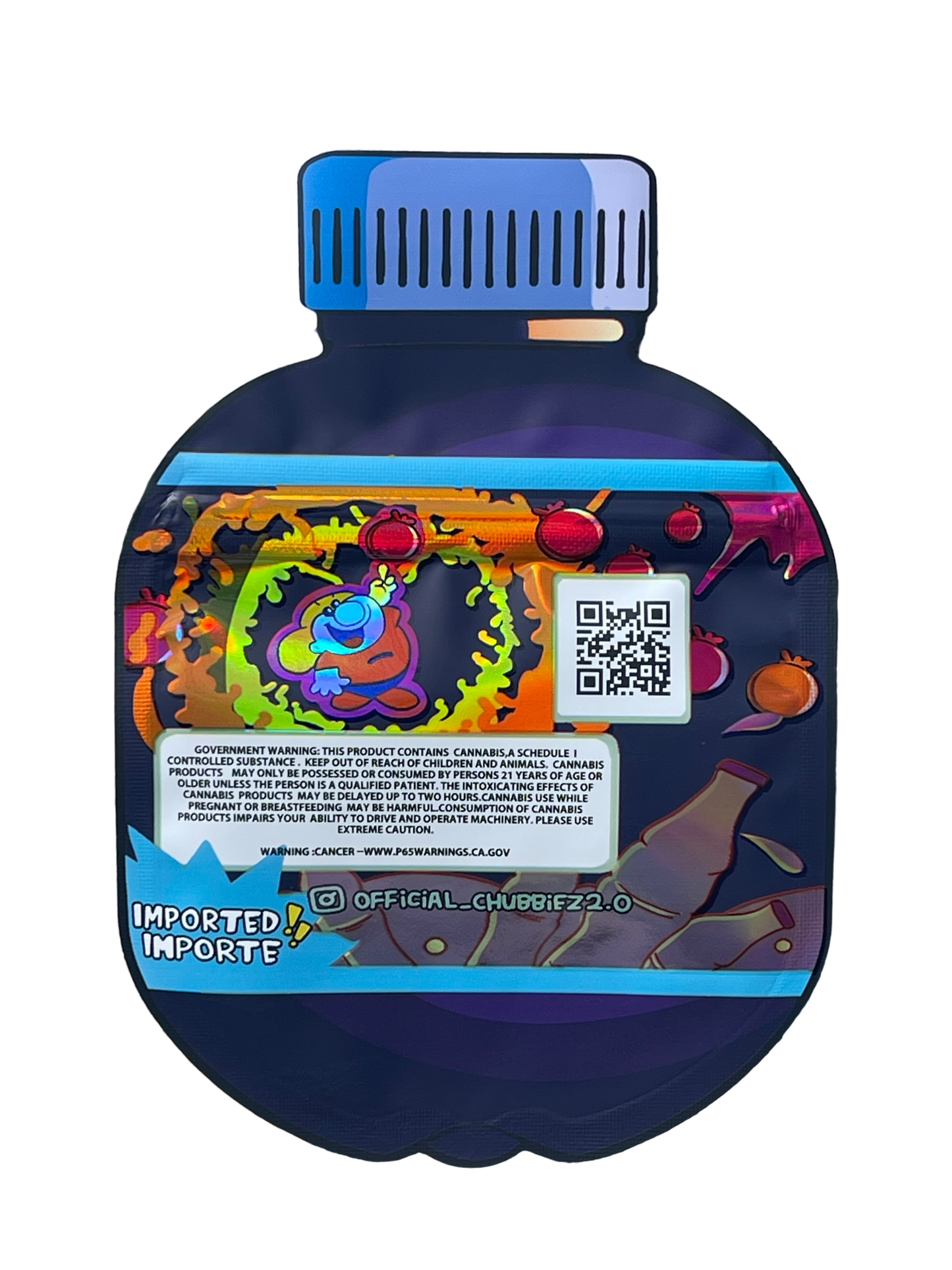 OOZE Berry Chubbiez Cut Out Mylar Bags 3.5g Die cut