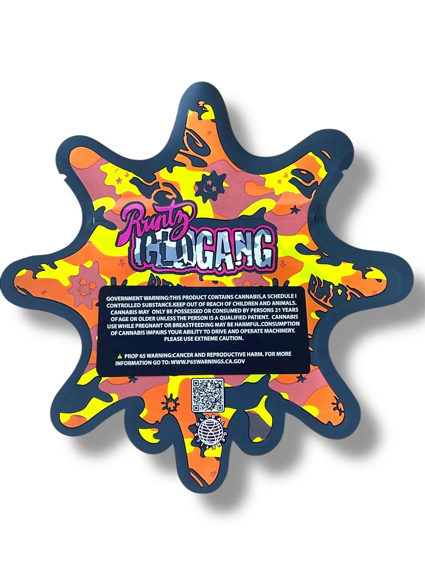 Glow Gang Mylar Bag 3.5g shape bag - Black Unicorn Hub