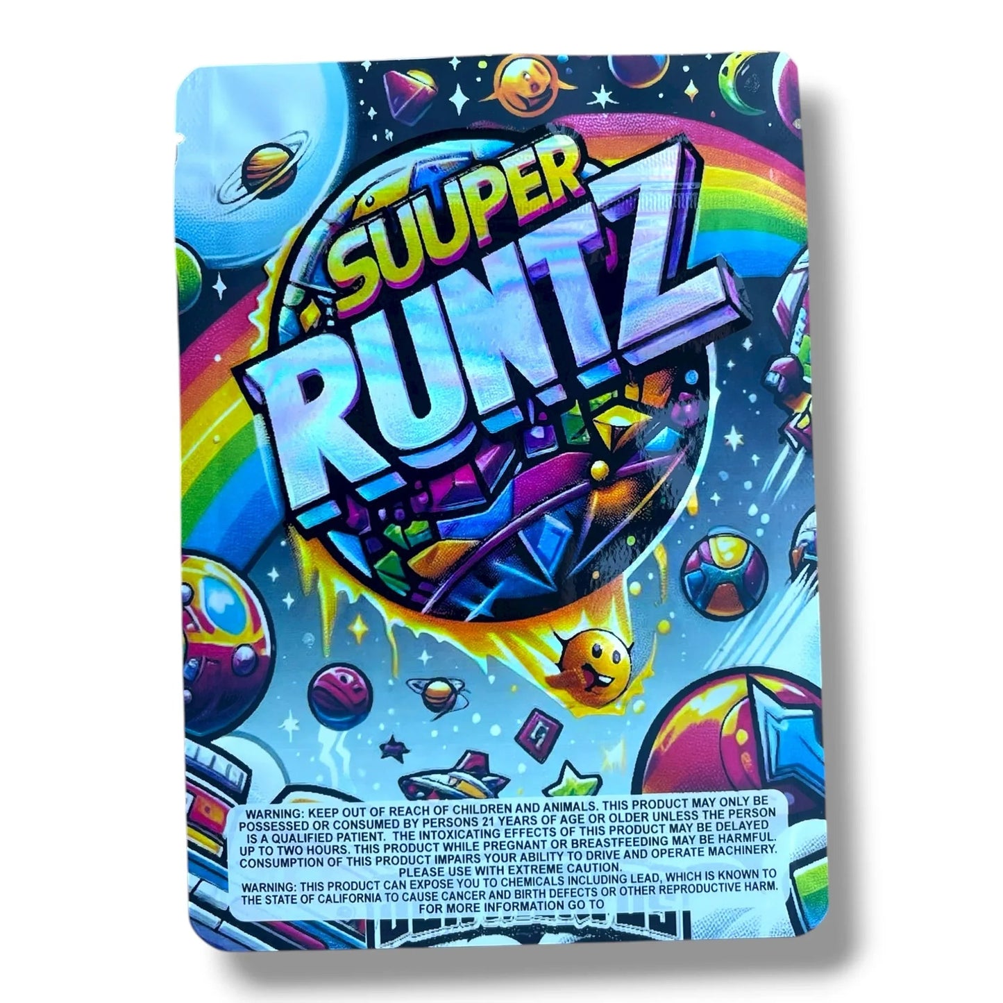 Super 7G to 14G Mylar Bags - Black Unicorn Hub