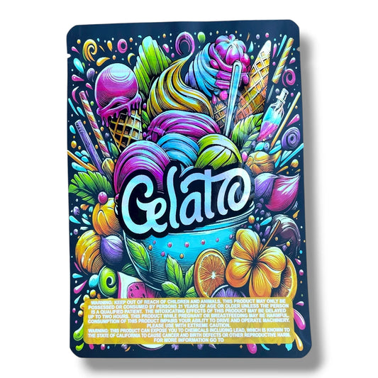 Gelato 7G to 14G Mylar Bags - Black Unicorn Hub
