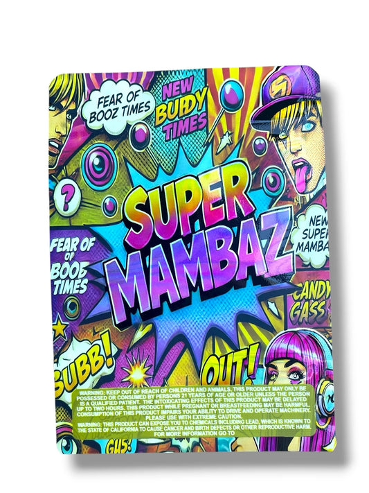 Super Mambaz 7G to 14G Mylar Bags - Black Unicorn Hub