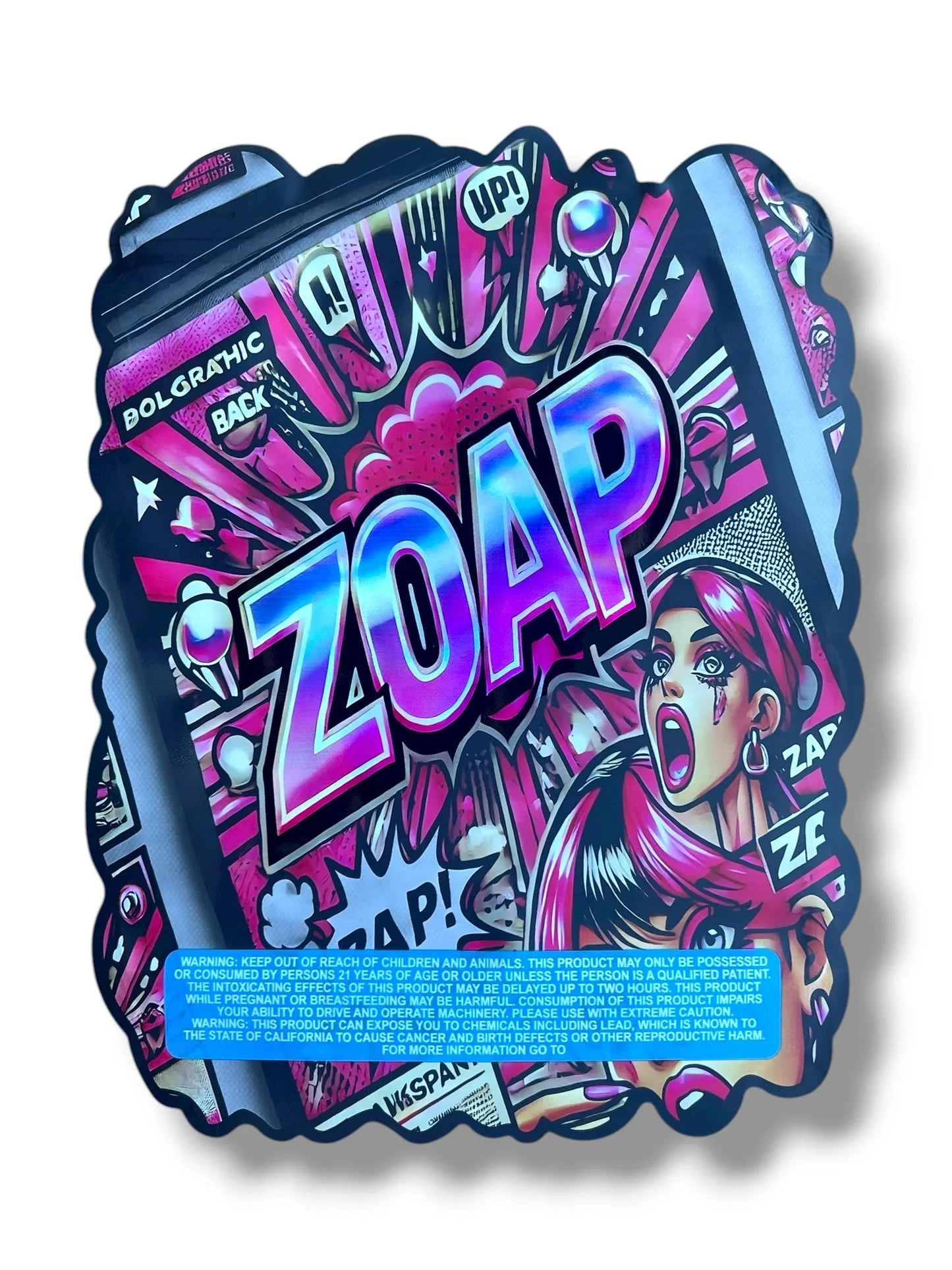 Zoap 1 OZ 28G Mylar empty Mylar bag 1 ounce (50 Count) - Black Unicorn Hub