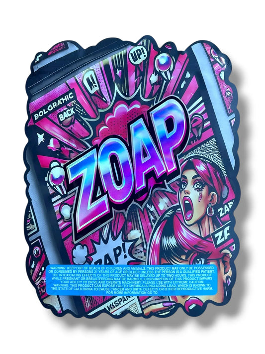 Zoap 1 OZ 28G Mylar empty Mylar bag 1 ounce (50 Count) - Black Unicorn Hub