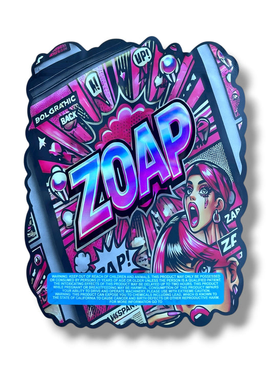 Zoap 1 OZ 28G Mylar empty Mylar bag 1 ounce (50 Count) - Black Unicorn Hub
