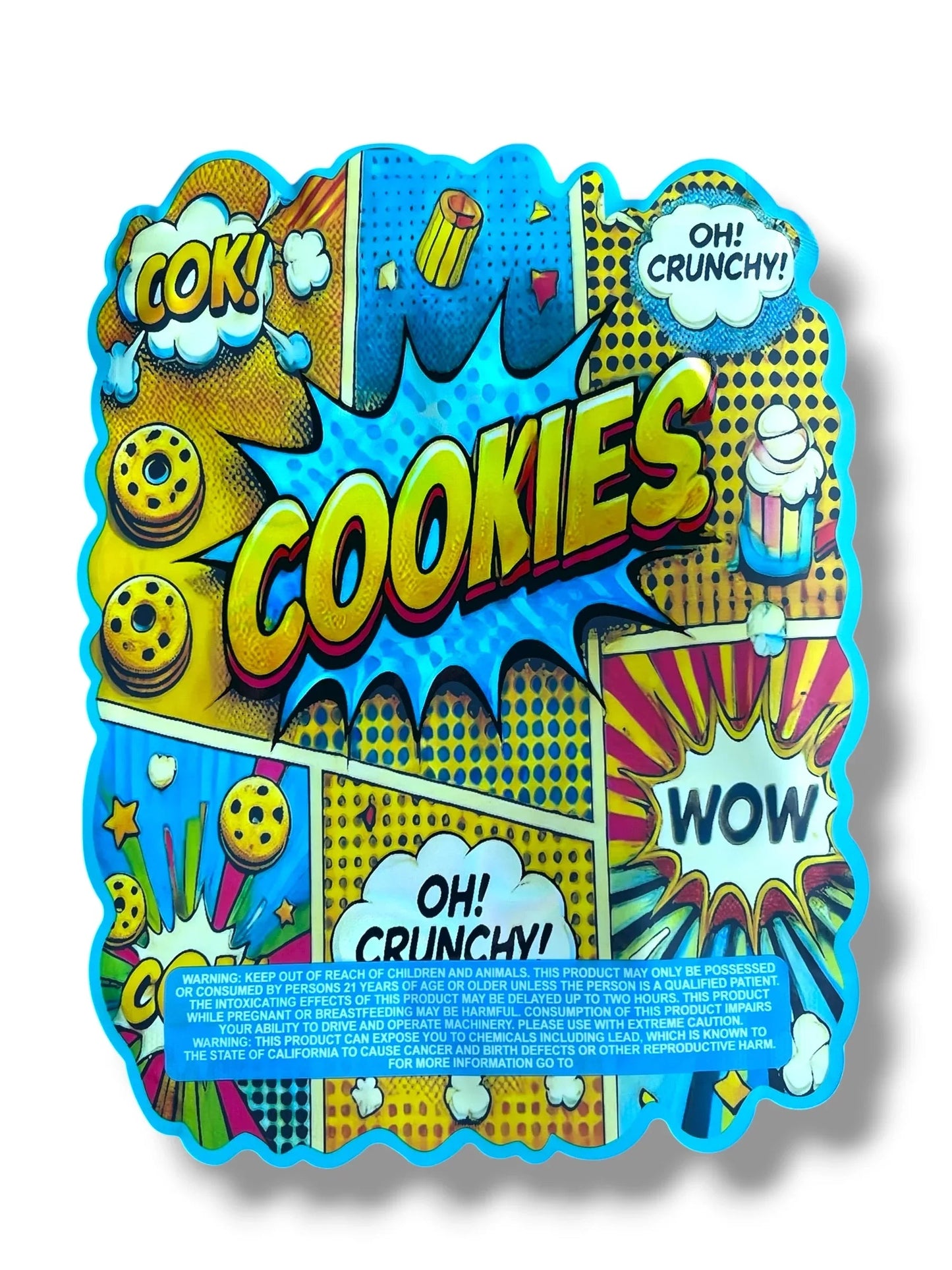 Cookies 1 OZ 28G Mylar empty Mylar bag 1 ounce (50 Count) - Black Unicorn Hub