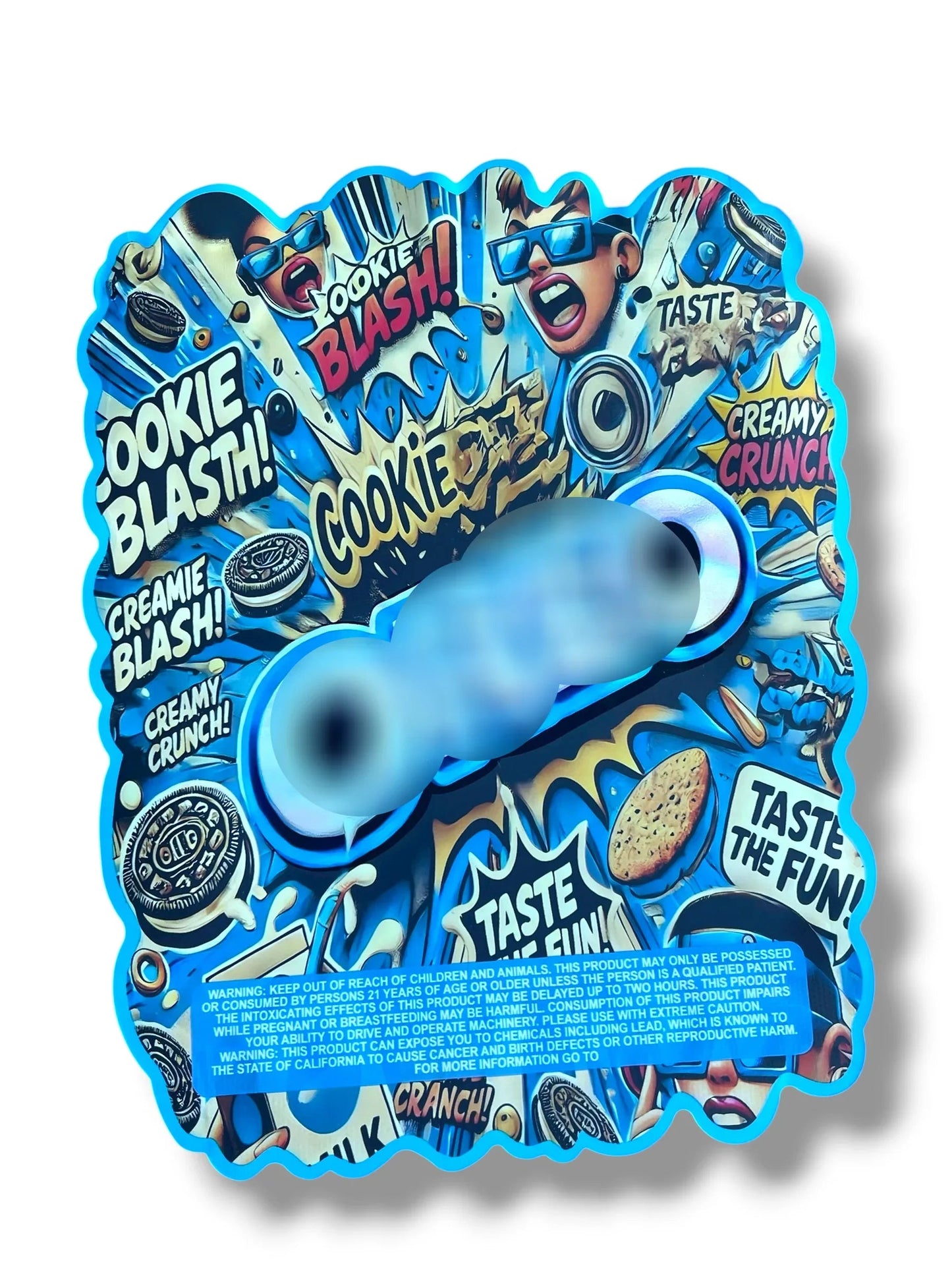 Cookies Blast 1 OZ 28G Mylar empty Mylar bag 1 ounce (50 Count) - Black Unicorn Hub
