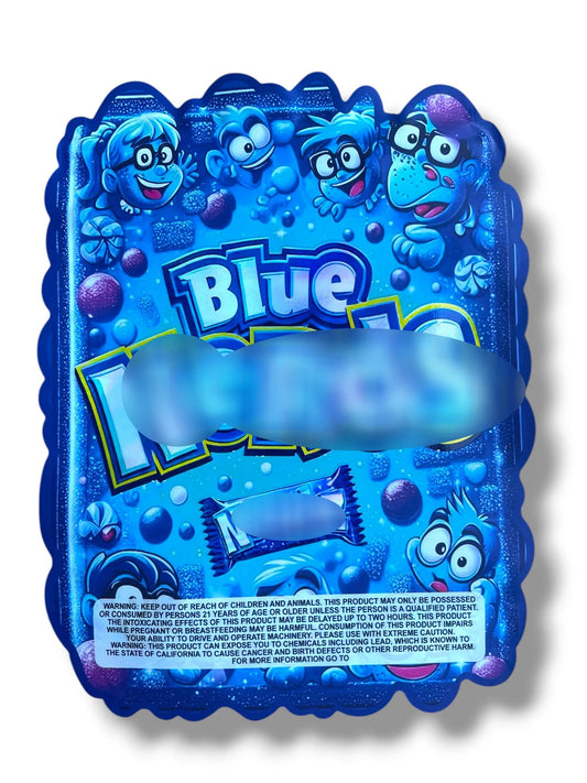 Blue Nerz 1 OZ 28G Mylar empty Mylar bag 1 ounce (50 Count) - Black Unicorn Hub
