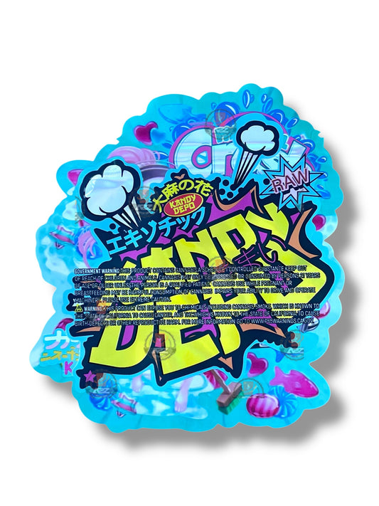 Kandy Depo Pink Coral Crush Mylar Bag 3.5g shape bag