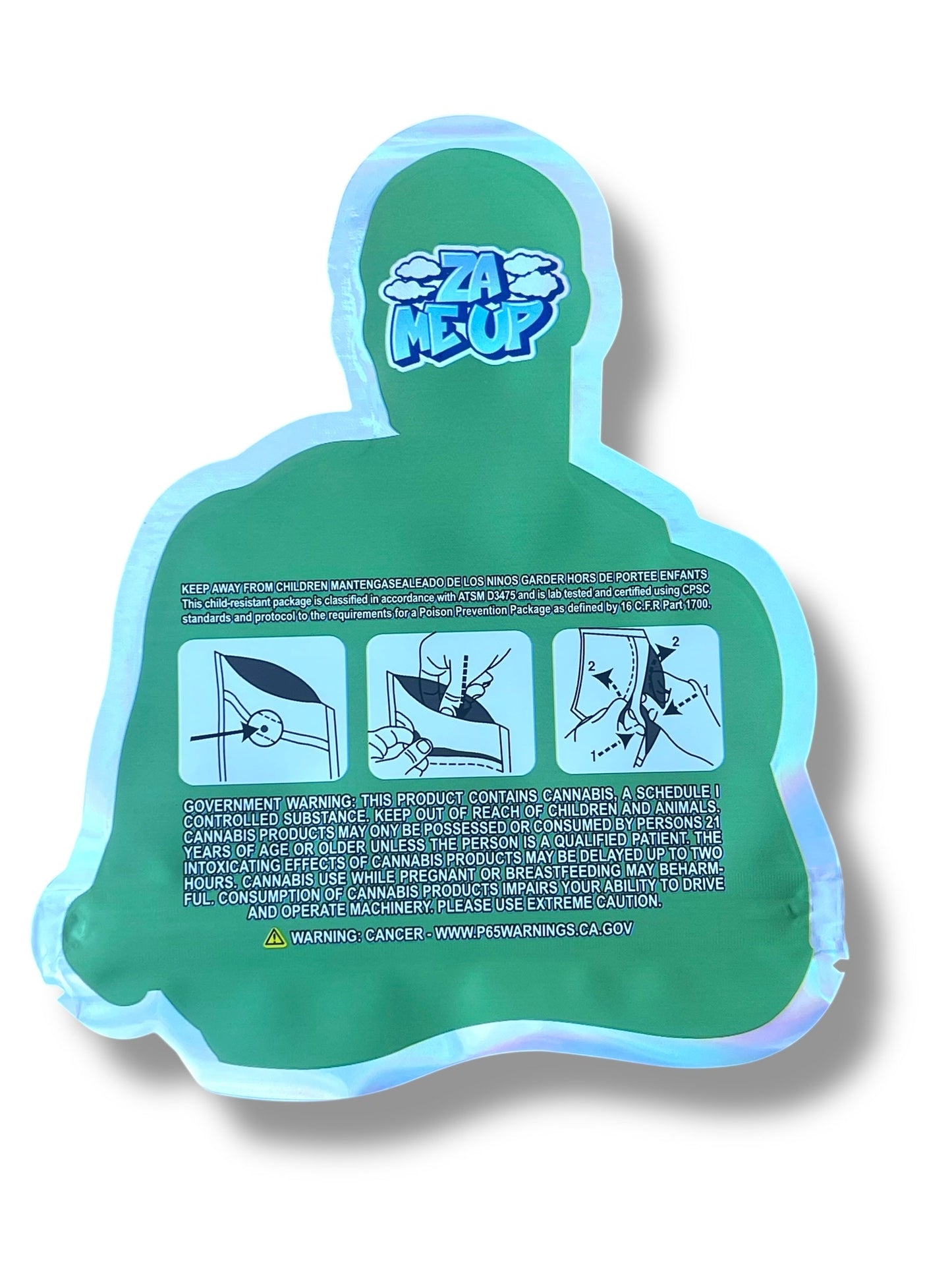 Za Me Up Garry Payton Mylar Bag 3.5g shape bag