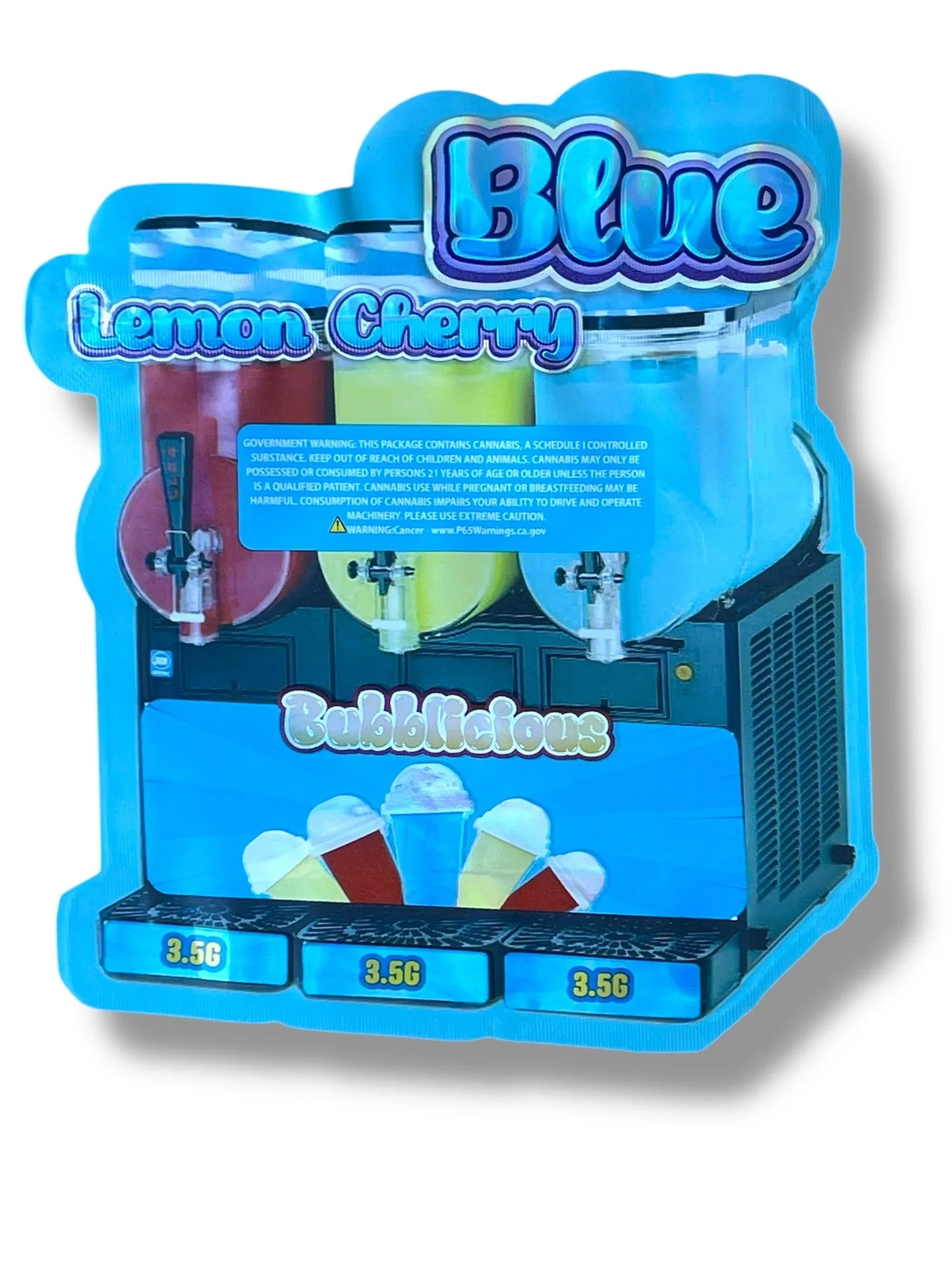 Blue Lemon Cherry Mylar Bag 3.5g shape bag - Black Unicorn Hub