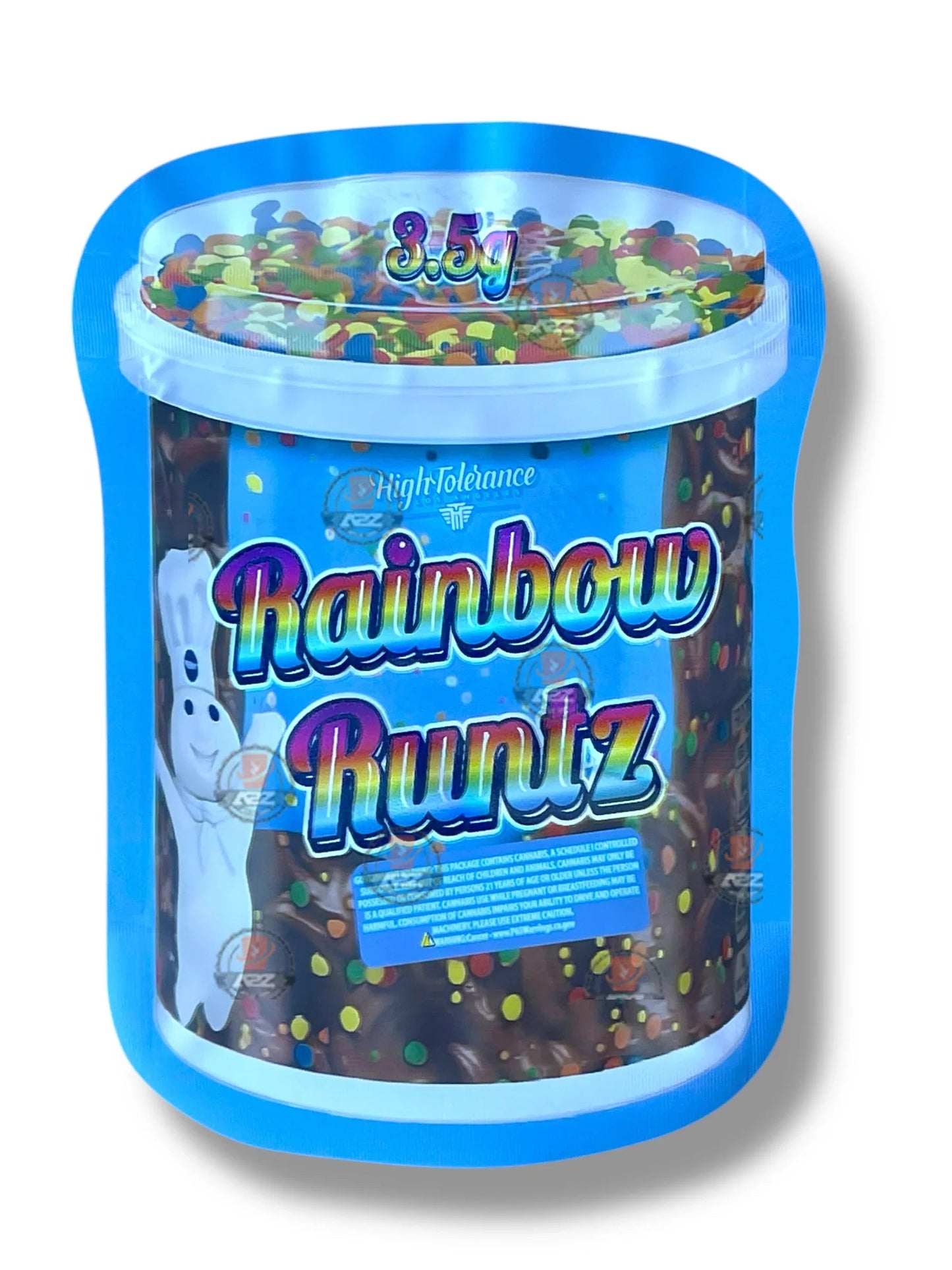 High Tolerance Rainbow Mylar Bag 3.5g shape bag - Black Unicorn Hub