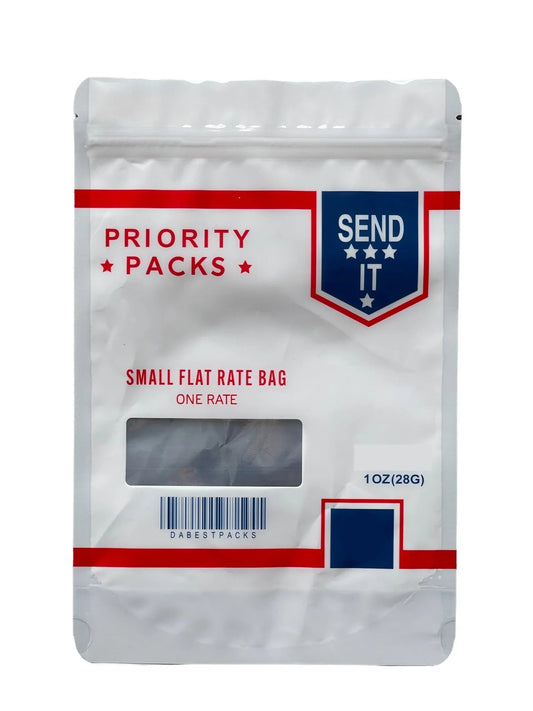 USPS Priority Mylar Bag 1 OZ 28G (50 Count) With Window - Black Unicorn Hub