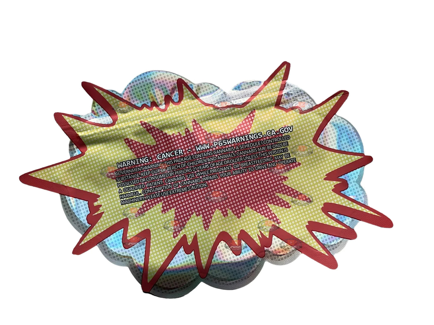 WHOA Lil Baby Cut Out Mylar Bags 3.5g Die Cut Holographic - Black Unicorn Hub