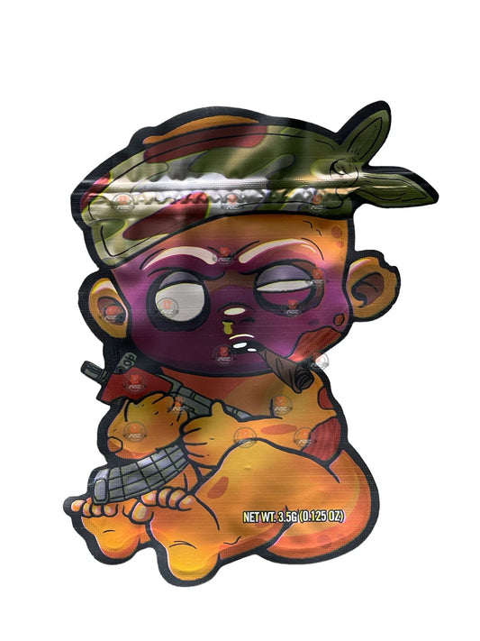 Dead Opps Pack Baby I Can't Feel My Face Cut Out Mylar Bags 3.5g High Tolerance - Black Unicorn Hub