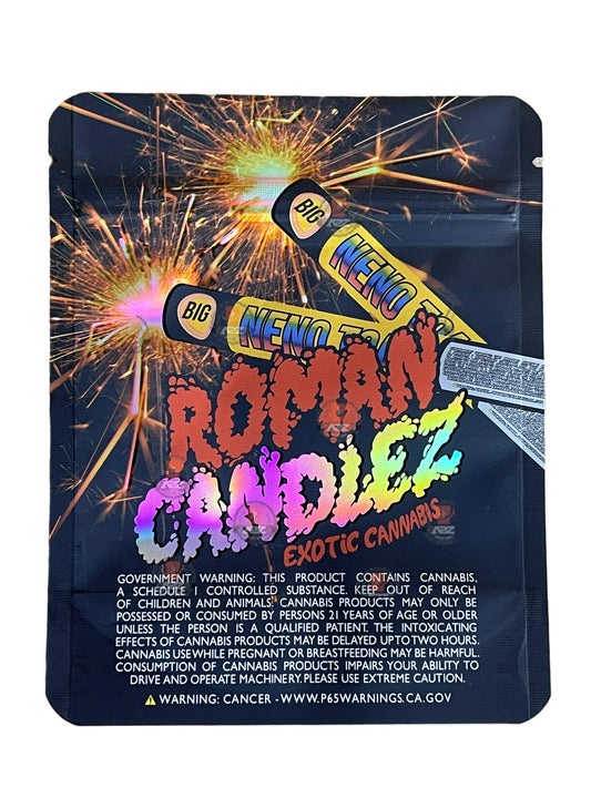 Roman Candles Mylar Bags 3.5g The Wave - Black Unicorn Hub