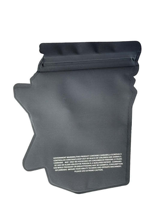 Blue Zushi 3.5 grams Juice Box Mylar Bag Holographic - Black Unicorn Hub