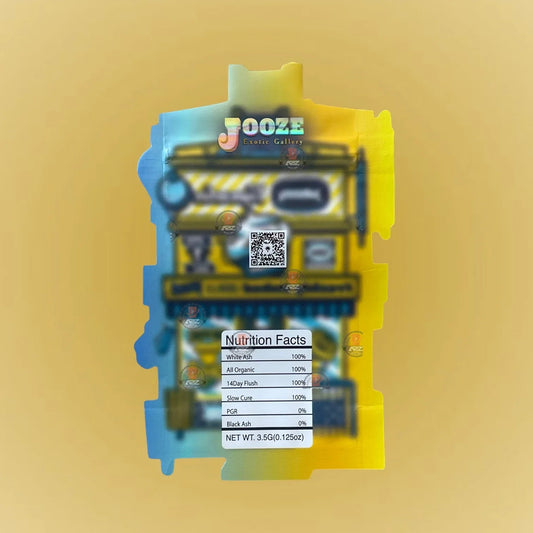 Johny Cupcakes 3.5G Mylar Bag-Jooze Exotic Gallery Cut Out-Holographic - Black Unicorn Hub